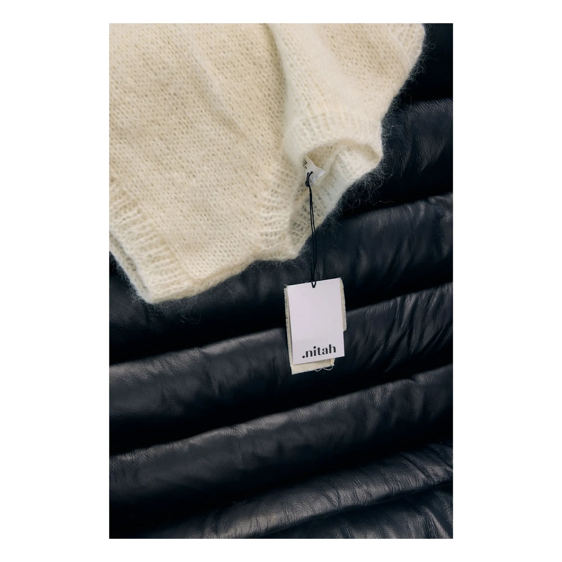 Nitah - Yasmine Mohair Sleeveless Sweater | White
