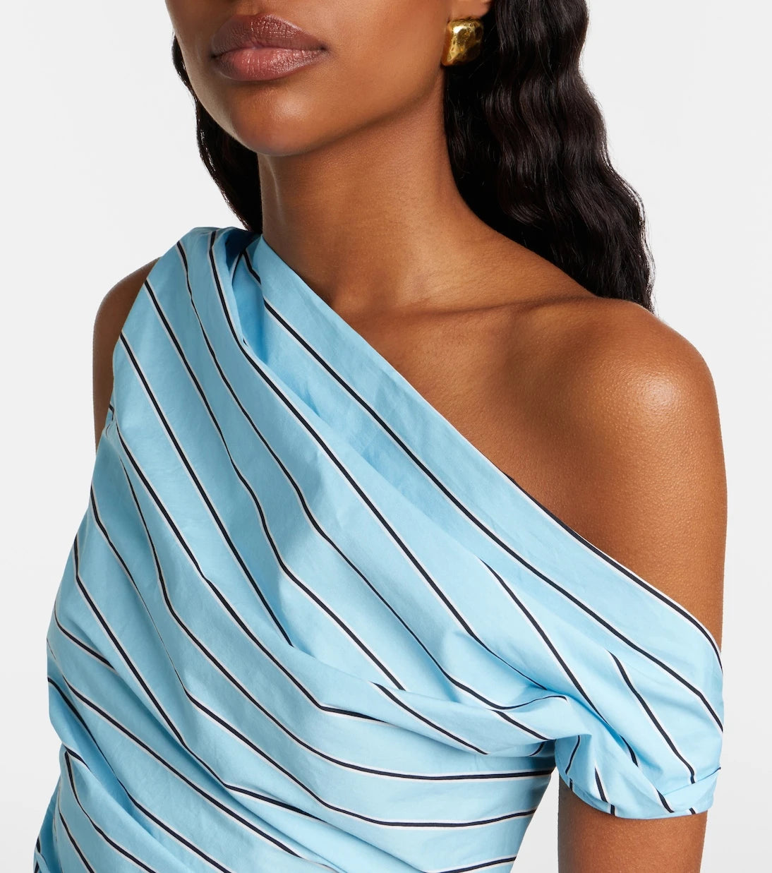 Staud - Phare striped cotton poplin minidress