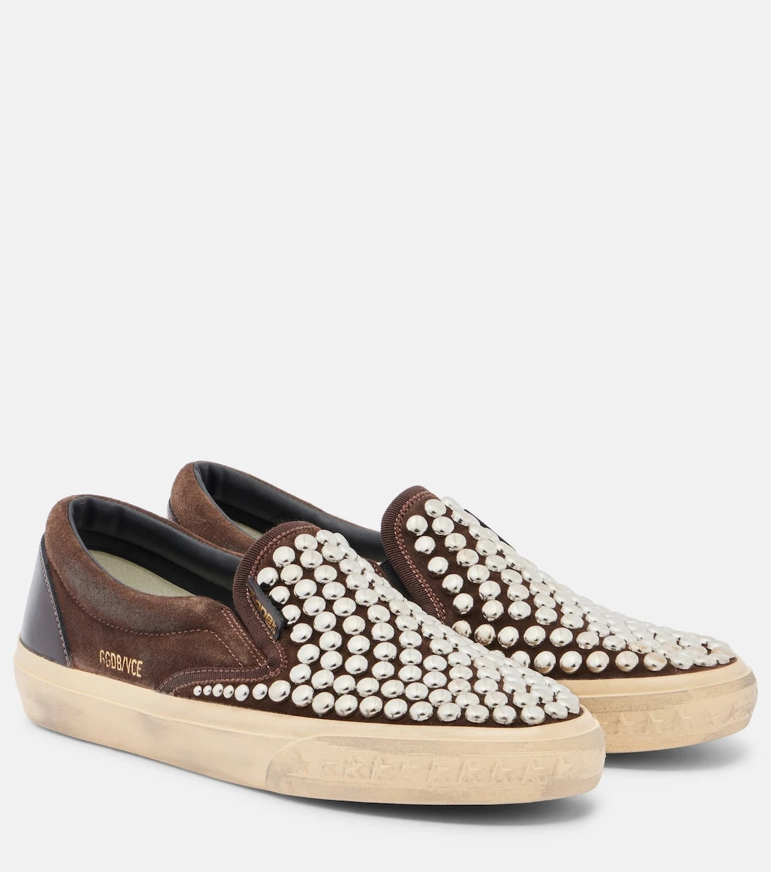Golden Goose - VCE studded suede slip-on sneakers
