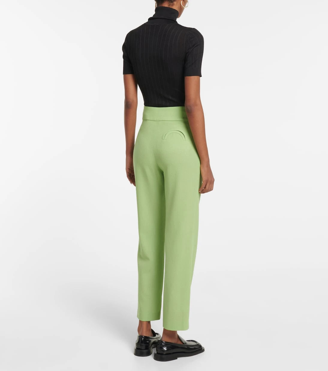 Blazé Milano - High-rise straight virgin wool pants