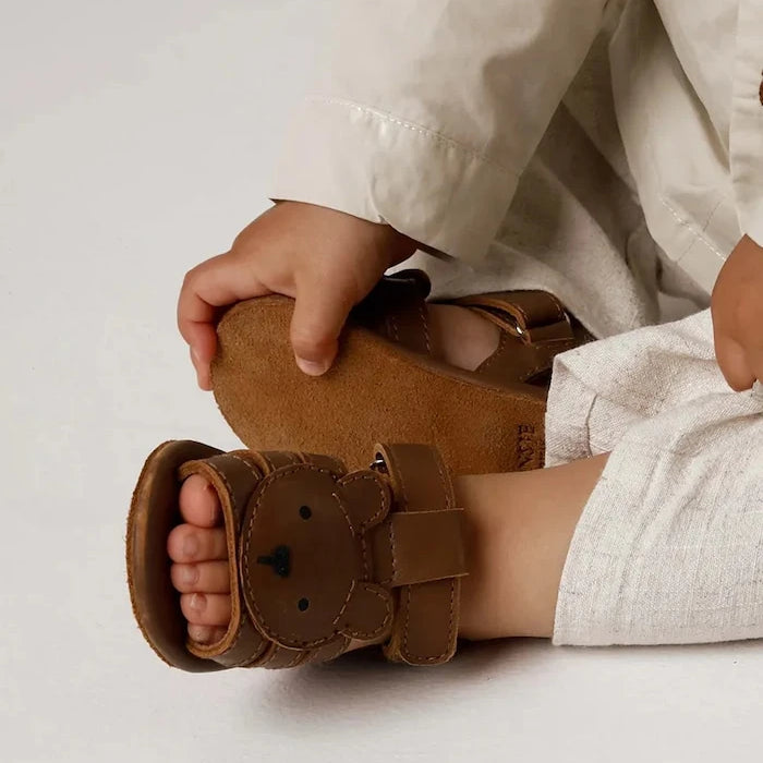 Donsje Diedan Bear Bebek Deri Sandalet