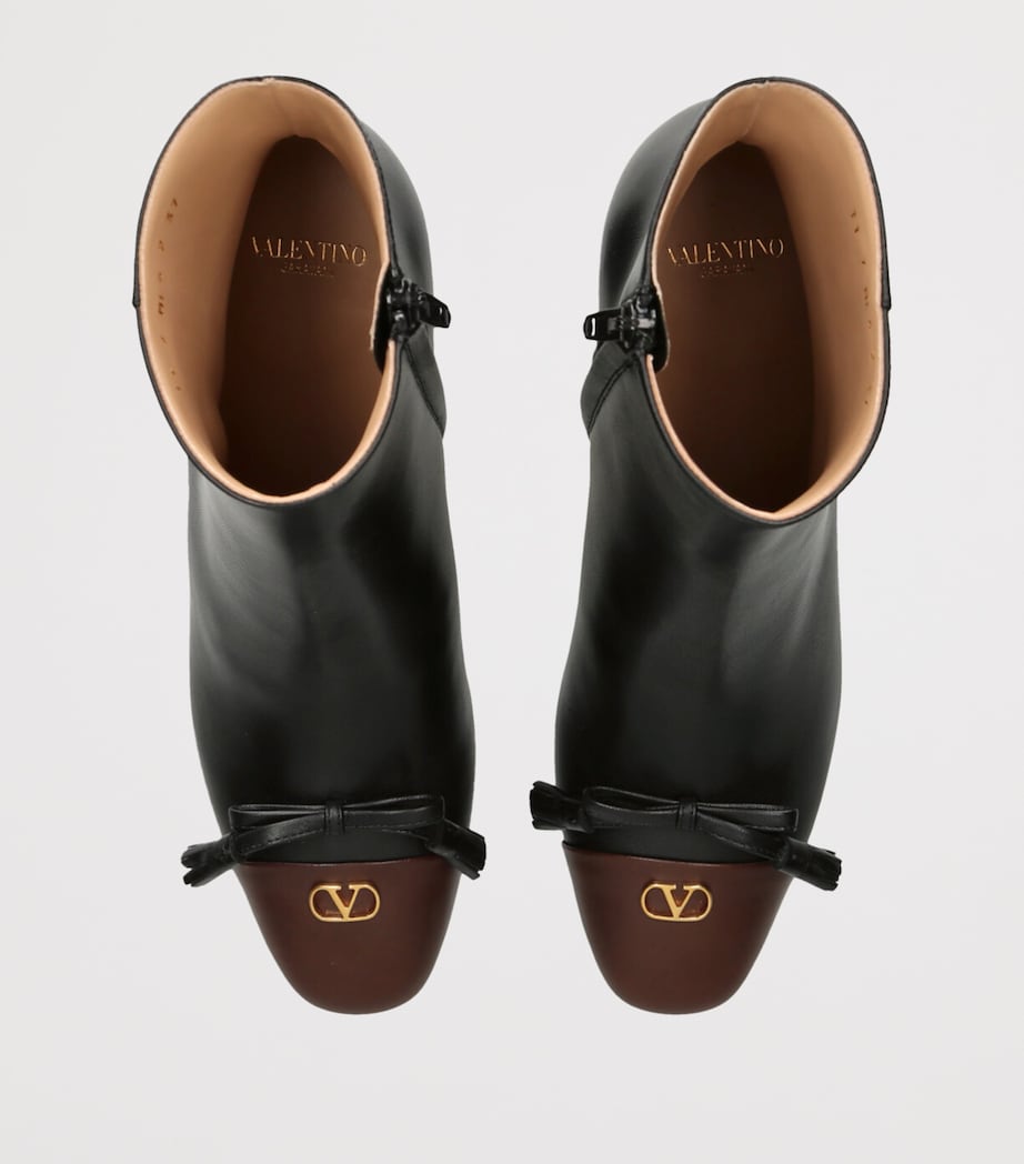 Valentino Garavani Multi Leather Valet De Roi Ankle Boots 60