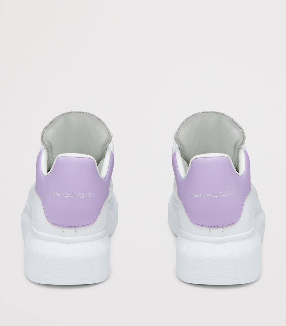 McQueen Nude Leather Oversized Sneakers