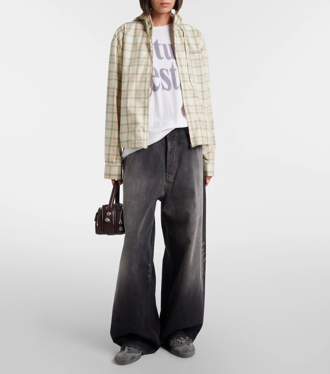 Acne Studios - 2023 distressed wide-leg jeans