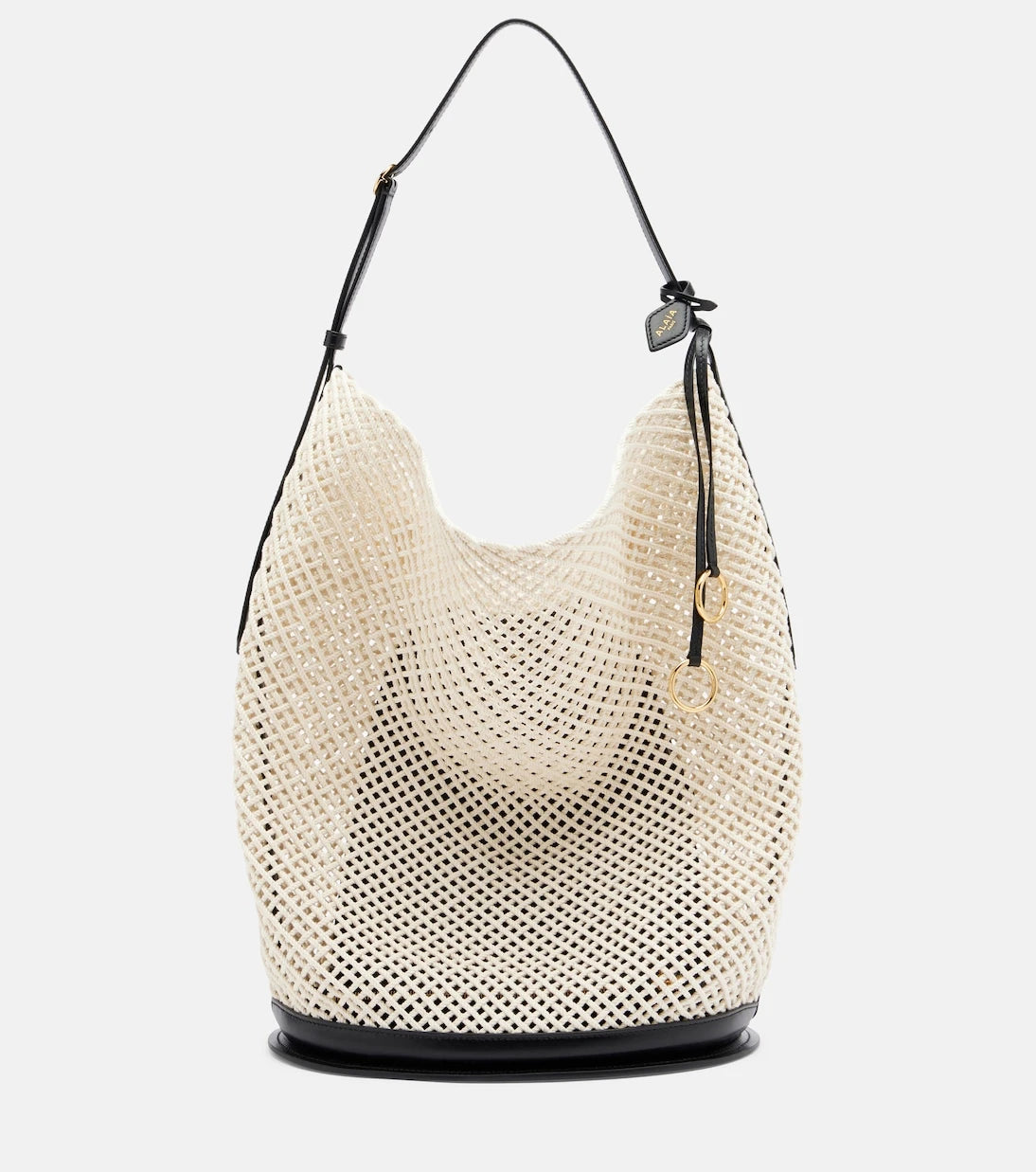Alaïa - Hip Large leather-trimmed bucket bag