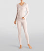 Hanro Ivory Silk-Cashmere Long-Sleeve T-Shirt