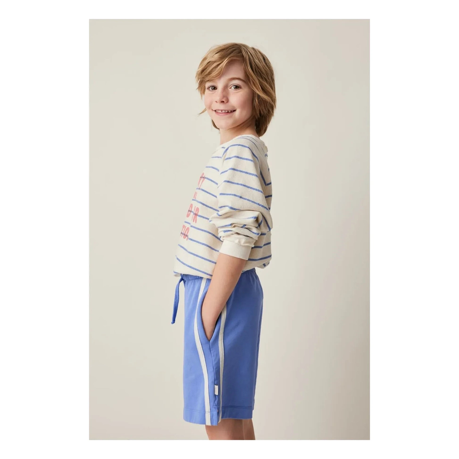 Tocoto Vintage - Short Contrast Band | Blue