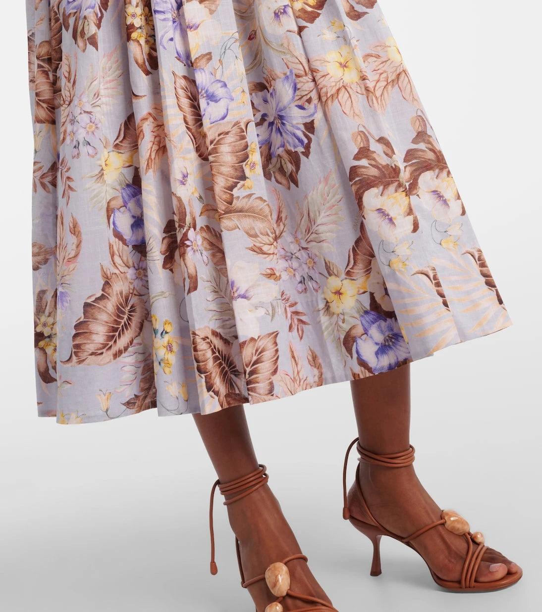 Zimmermann - Rhiannon floral cotton bustier dress