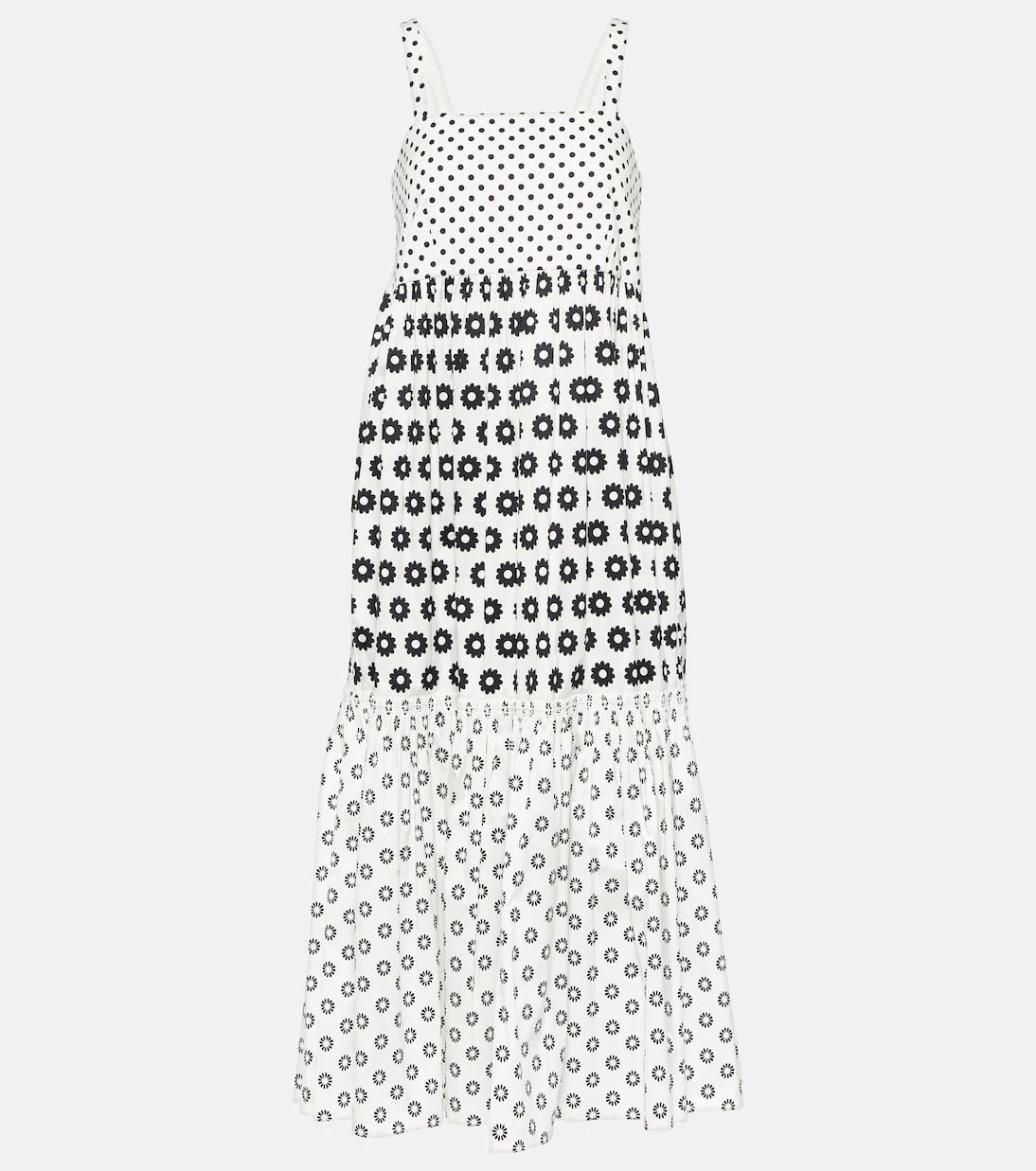 Tory Burch - Printed cotton-blend midi dress