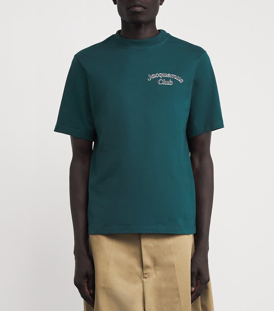 Cotton Embroidered Club T-Shirt