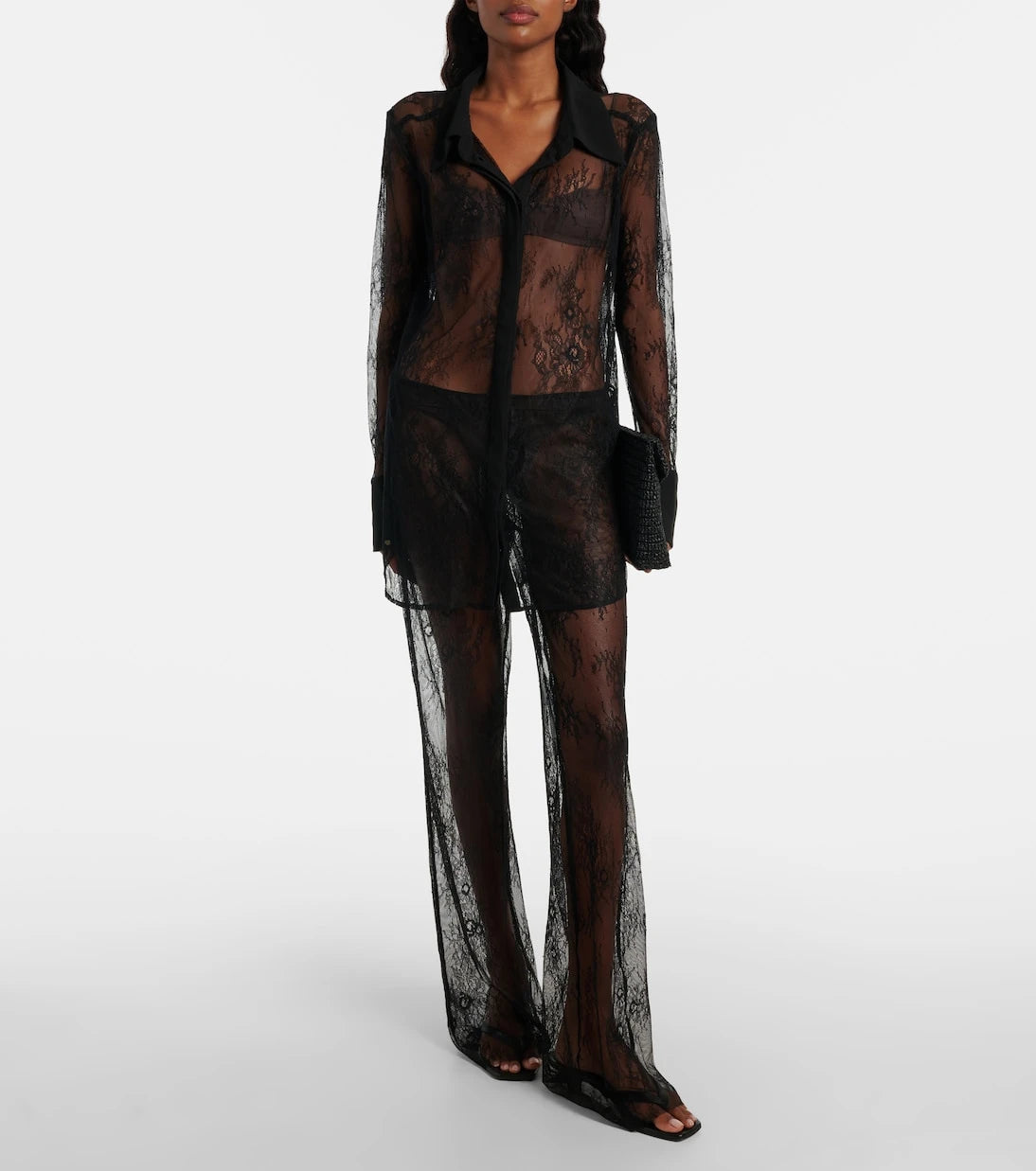 Bananhot - Allen floral lace shirt
