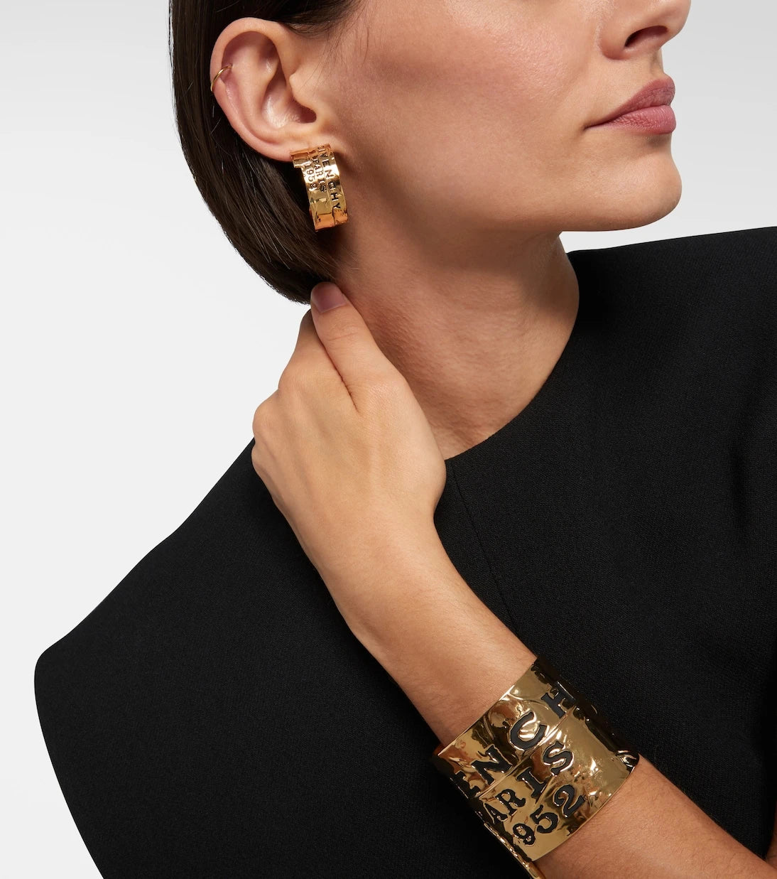 Givenchy - Logo hoop earrings