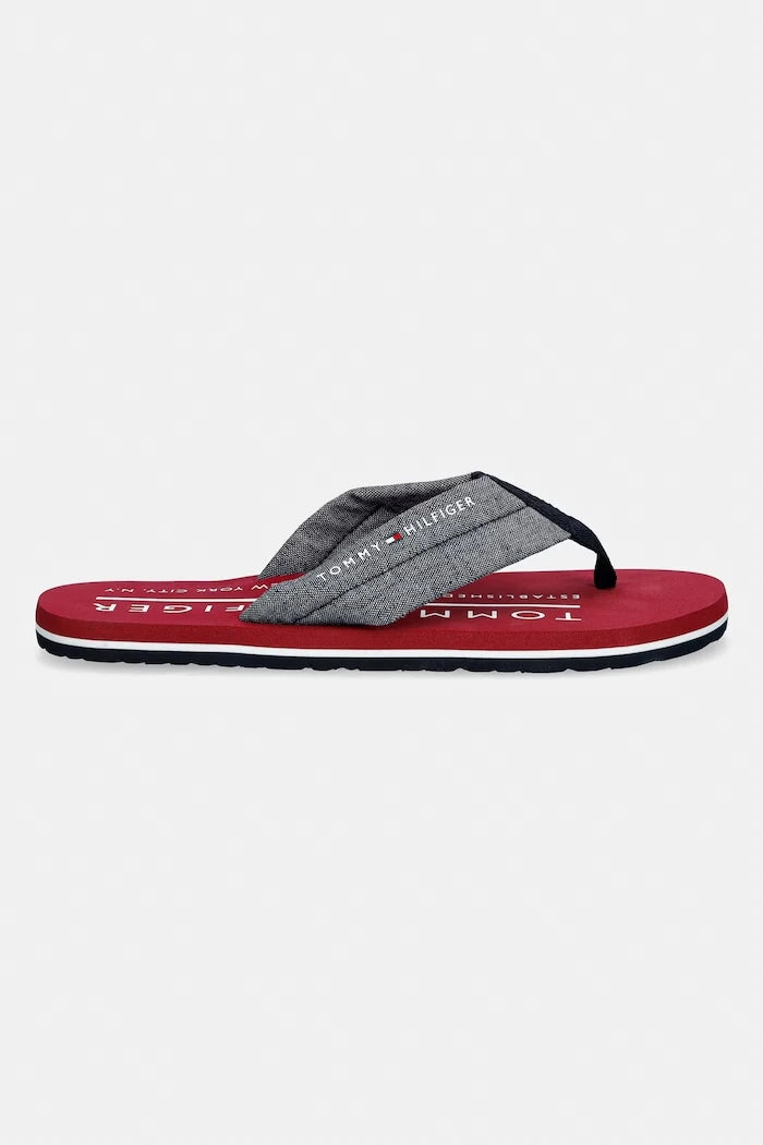 Tommy Hilfiger джапанки мъжки HILFIGER CHAMBRAY BEACH SANDAL