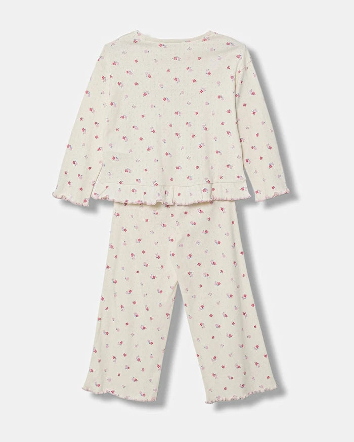 United Colors of Benetton çocuklar için pamuklu iki parçalı pijama