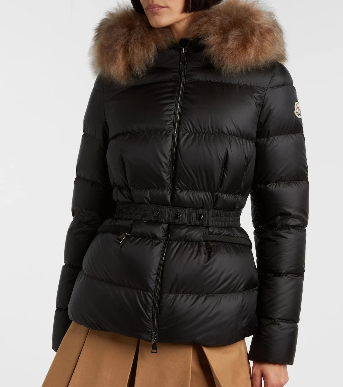Moncler - Boed shearling-trimmed down jacket