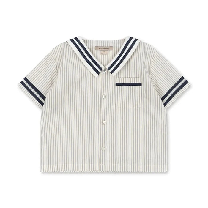 Konges Sløjd ALLIE SAILOR SHIRT GOTS pamuk çocuk gömleği