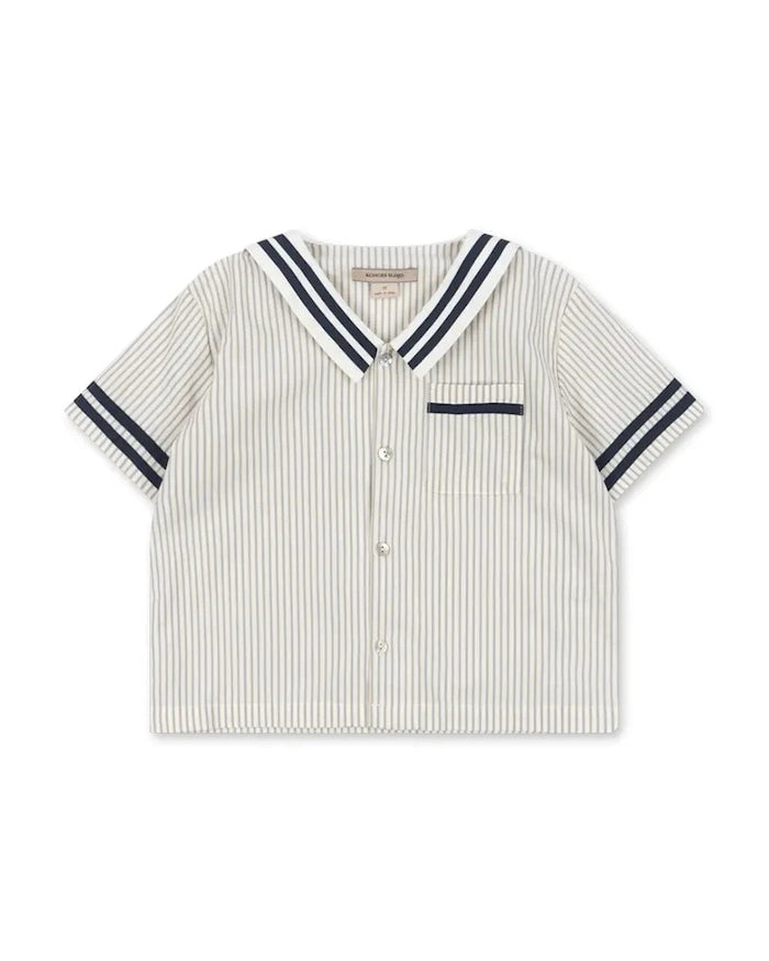 Konges Sløjd ALLIE SAILOR SHIRT GOTS pamuk çocuk gömleği