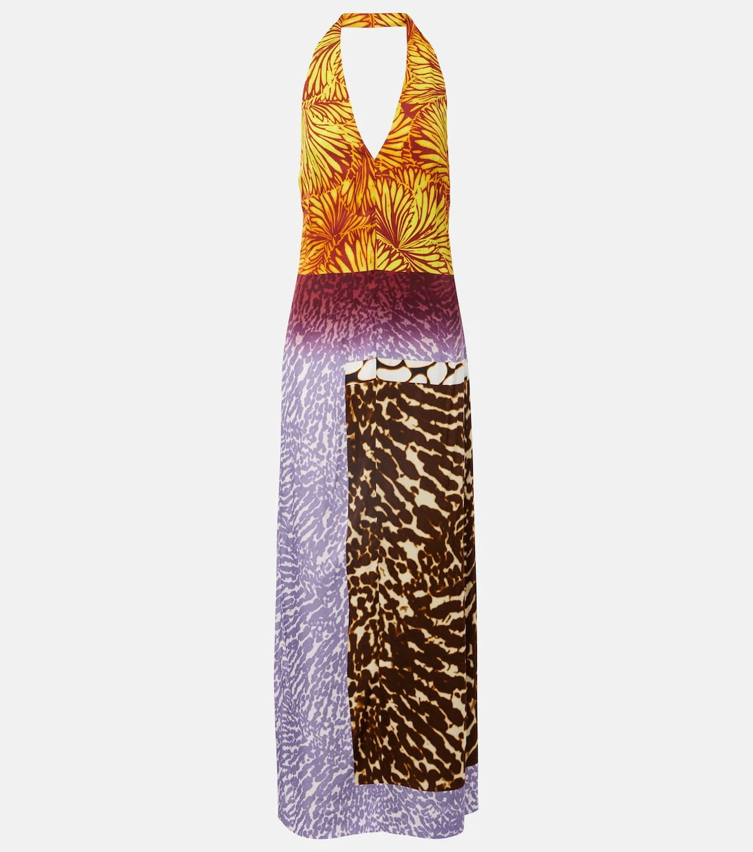 Dries Van Noten - Printed halterneck maxi dress