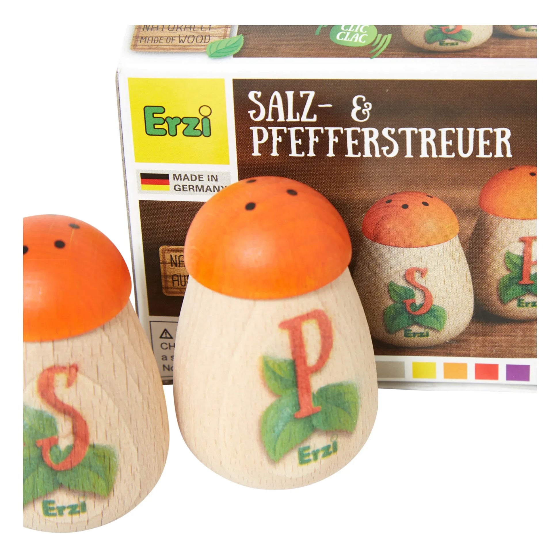 Erzi - Wooden Toy Salt & Pepper Shakers