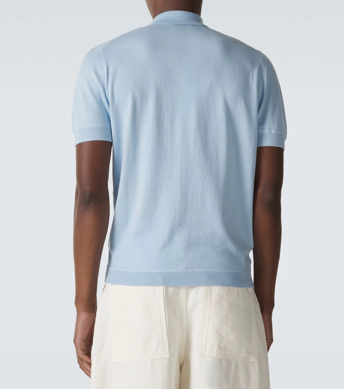 Allude - Cotton, silk, and cashmere polo shirt