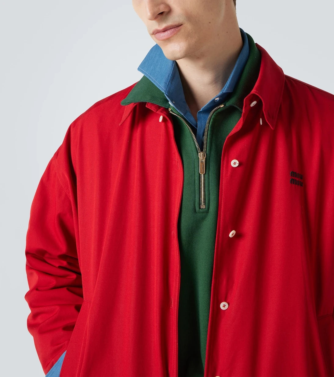Miu Miu - Cotton poplin blouson