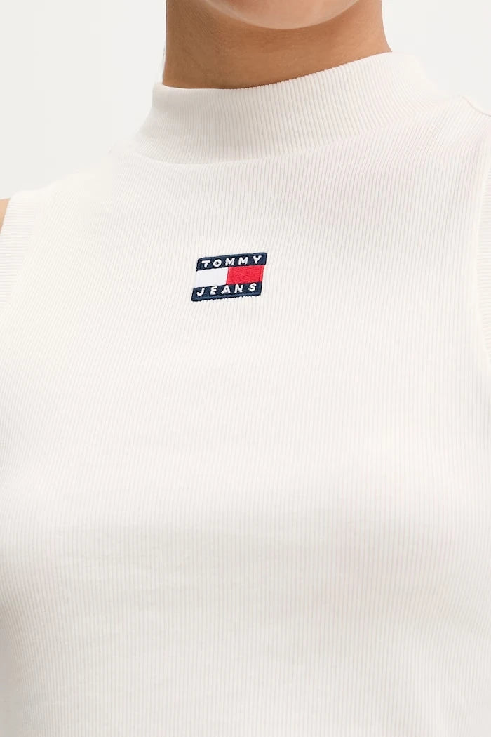 Tommy Jeans топ дамски от памук с еластан