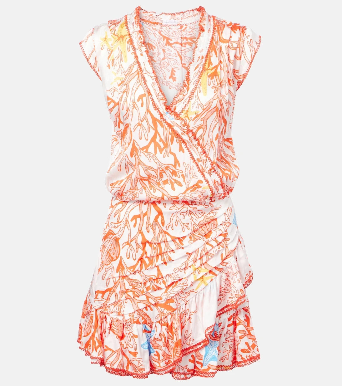 Poupette St Barth - Estelle printed satin minidress