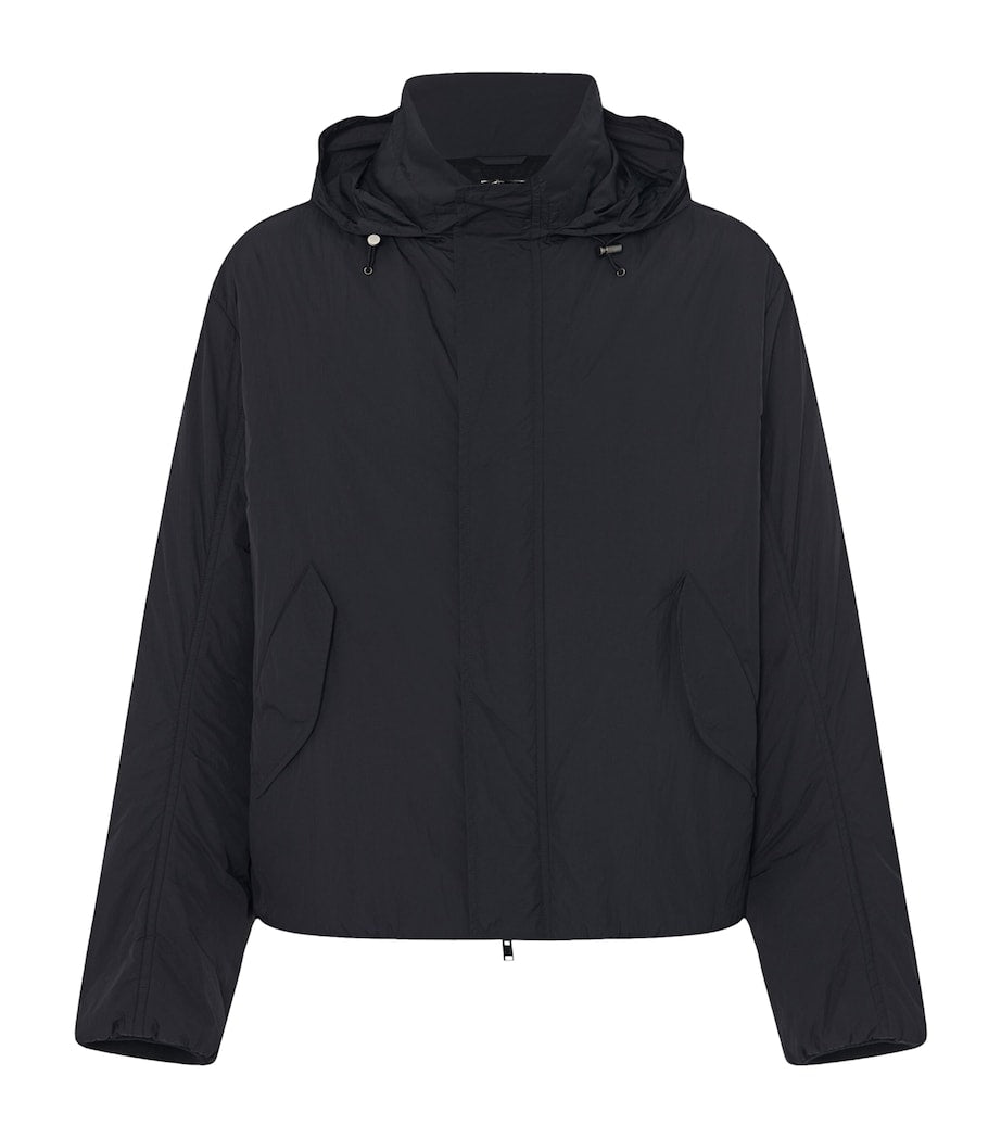 The Row Black Lucius Bomber Jacket