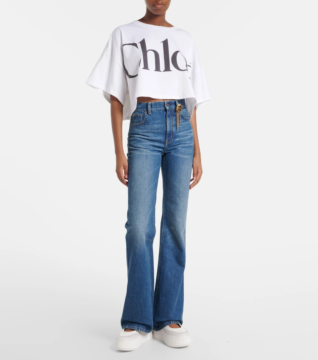 Chloé - Nama leather platform sneakers