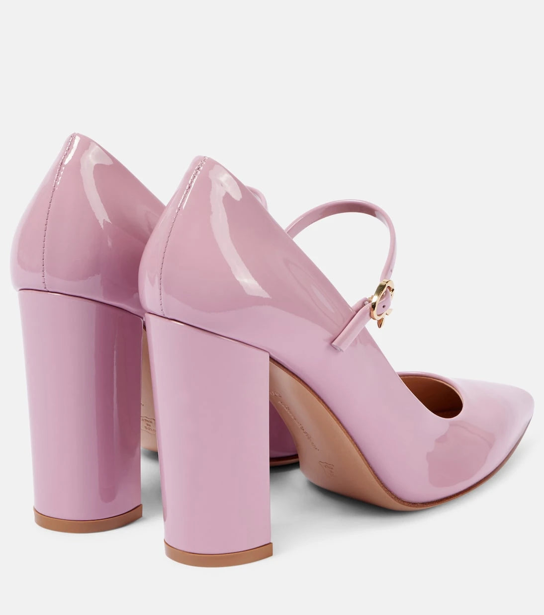 Gianvito Rossi - Ribbon Jane patent leather pumps