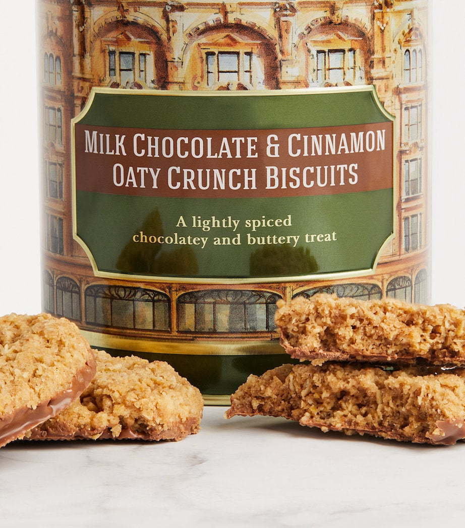 Harrods Heritage Chocolate and Cinnamon Oat Biscuit Tin (200g)