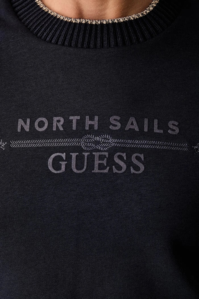 Guess kadın pamuklu sweatshirt X NORTH SAILS
