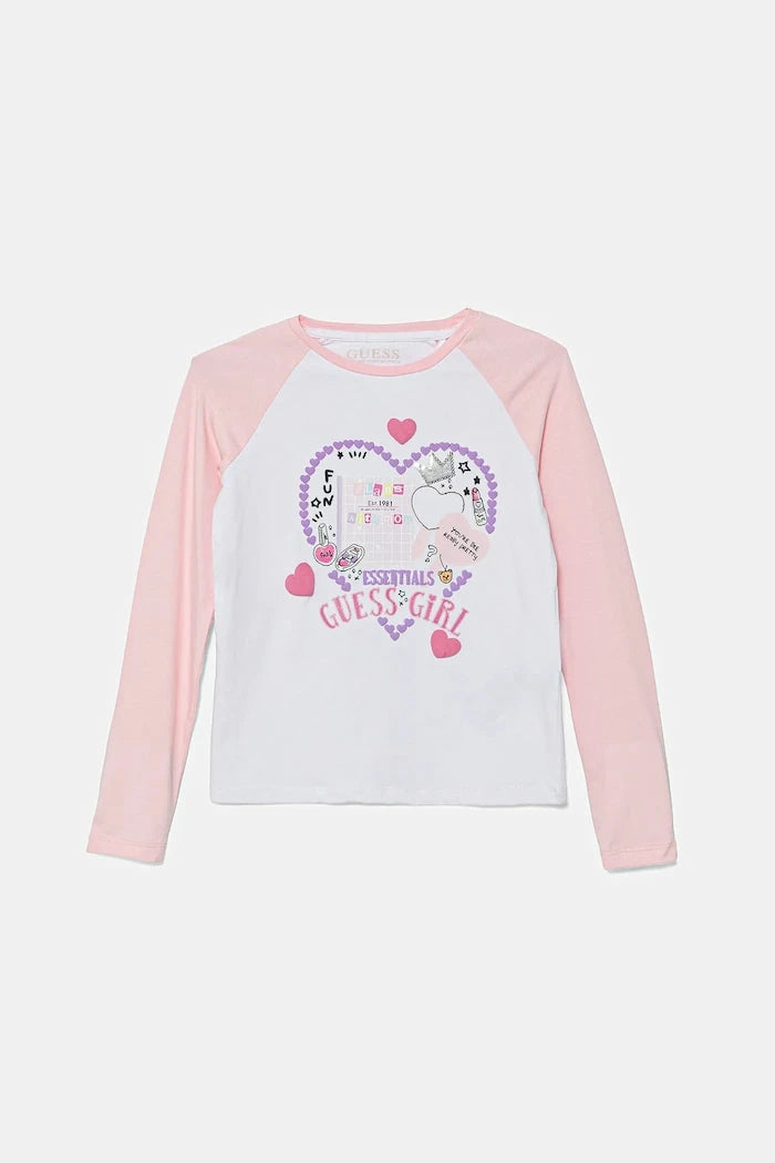 Детска блуза с дълги ръкави Guess