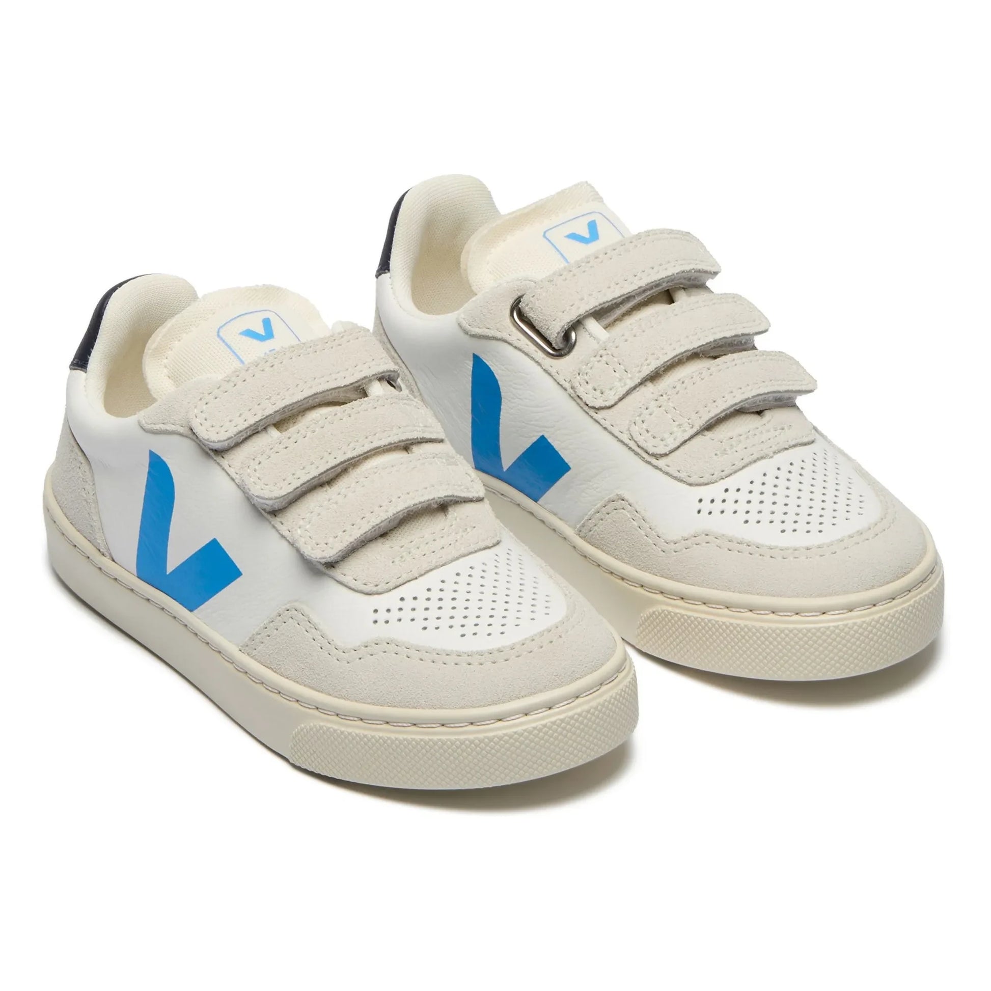 Veja - V-90 Leather Scratch Sneakers O.T. | Blue