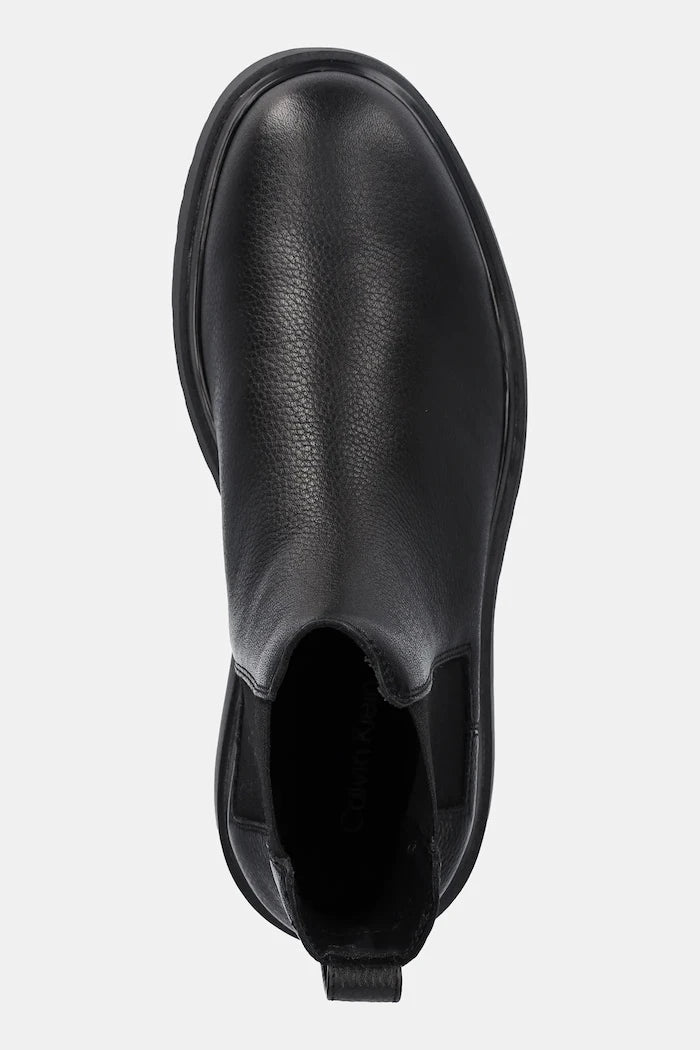 Кожени боти челси Calvin Klein COMBAT ESS CHELSEA BOOT LTH