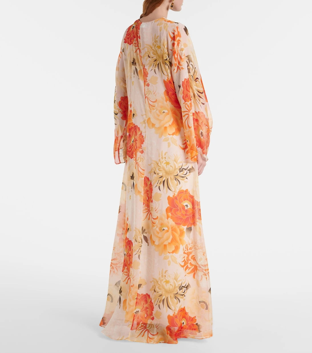 Max Mara - Angus floral silk chiffon maxi dress