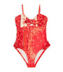 Zimmermann Kids Printed Tie Front Lucky Swimsuit (2-12 Years)