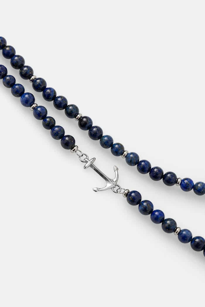 HUGO колие мъжко лапис лазули E-BEADS5-NEC