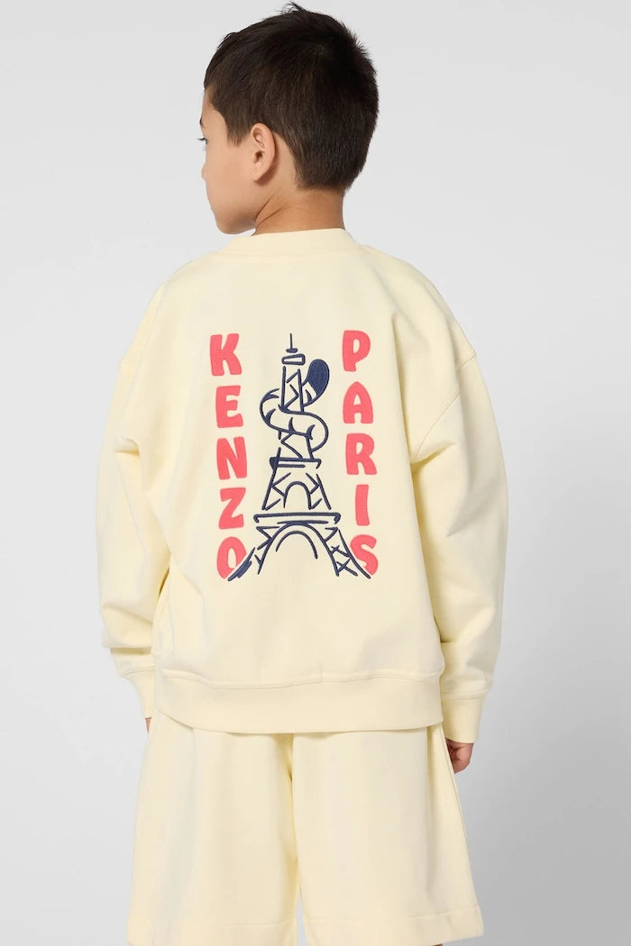 Детски памучен суичър Kenzo Kids
