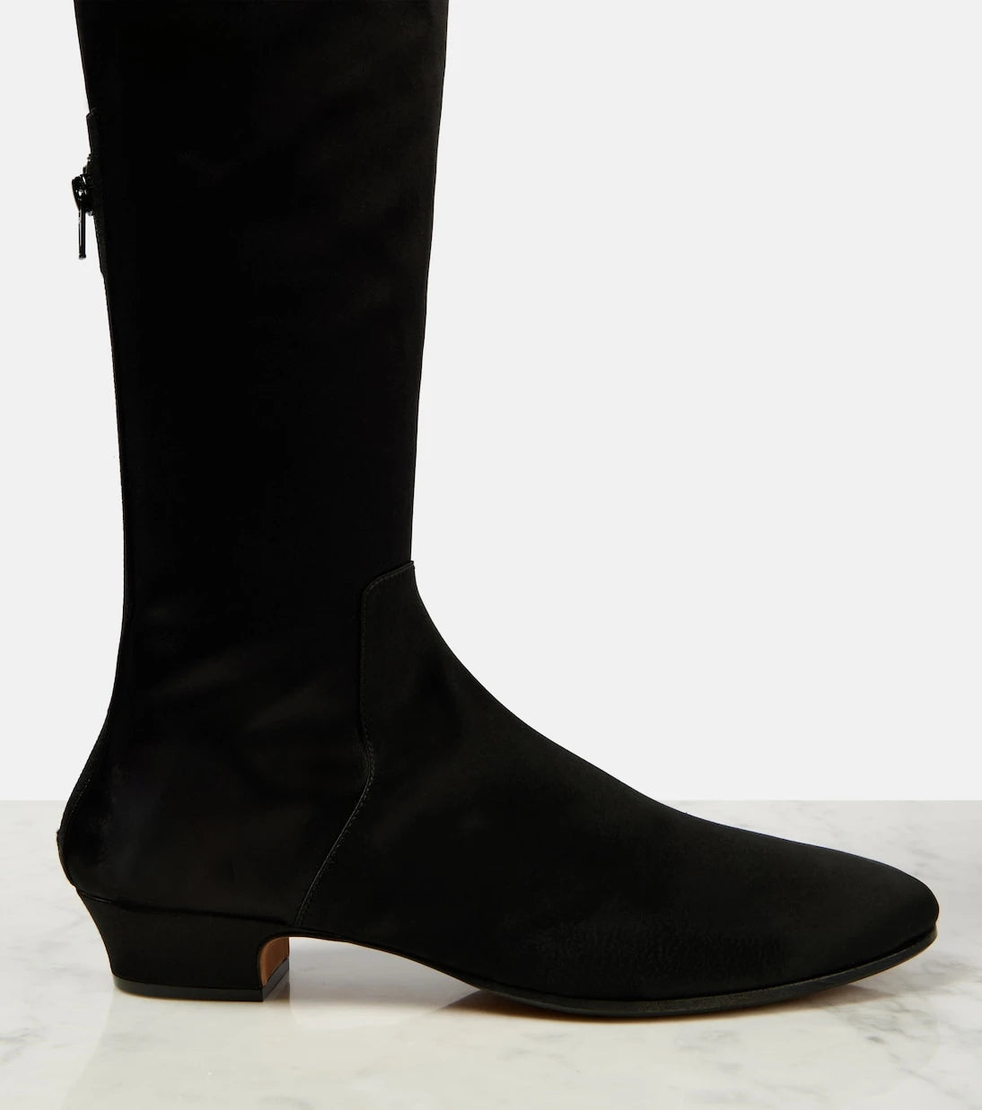 The Row - Awar satin over-the-knee boots