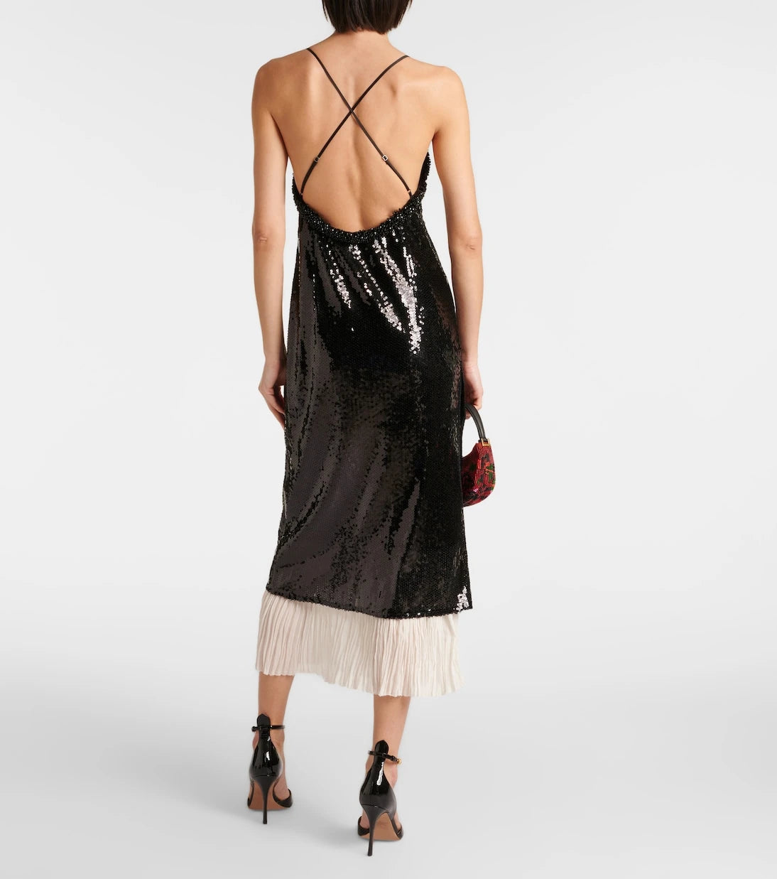 Xu Zhi - Sequined organza midi dress