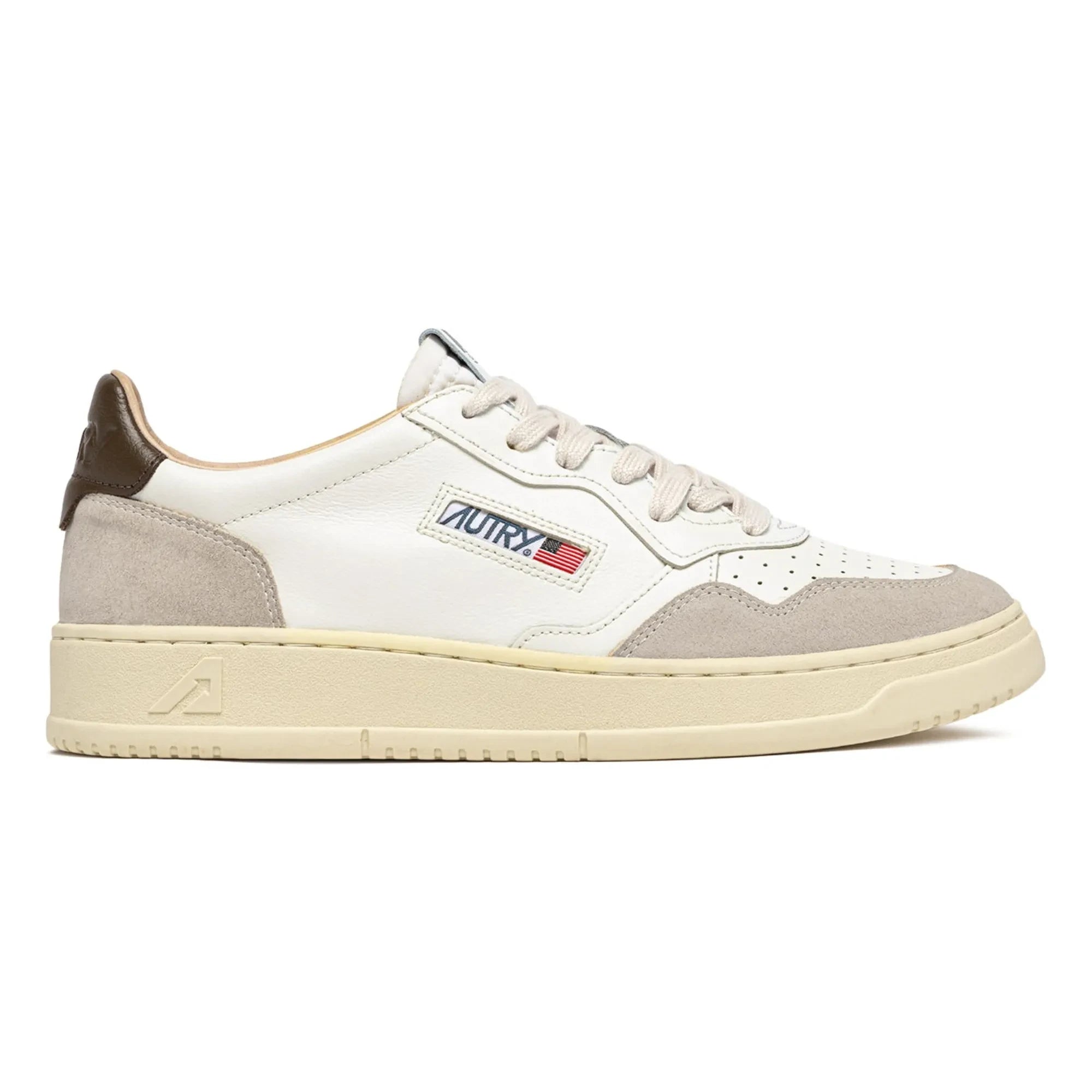 Autry - Basket Medalist Low Leather and Suede | Brown