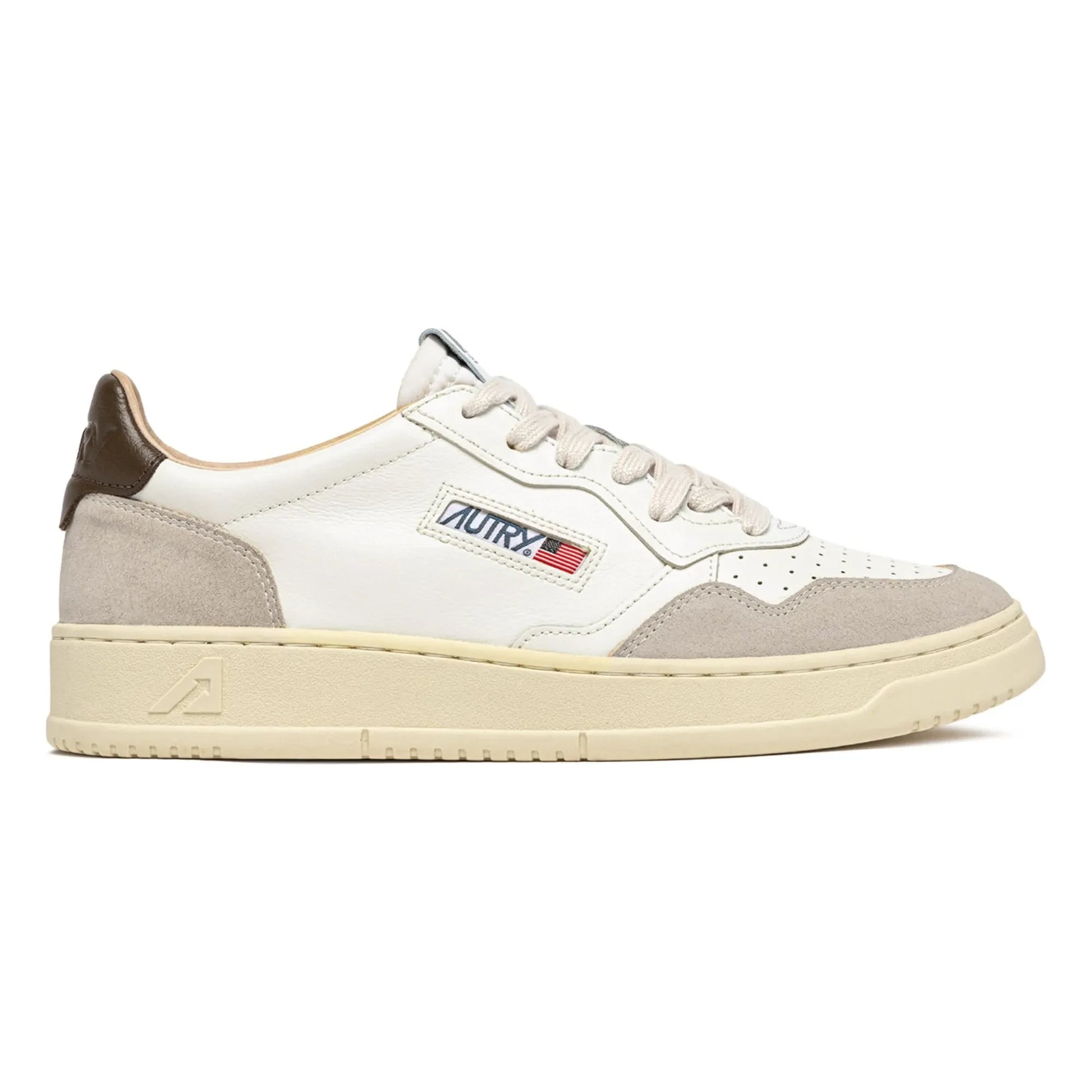 Autry - Basket Medalist Low Leather and Suede | Brown