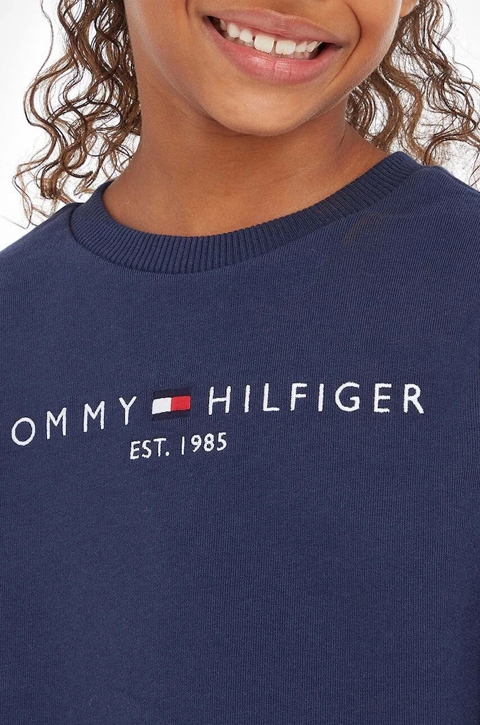 Tommy Hilfiger Çocuk Pamuklu Sweatshirt