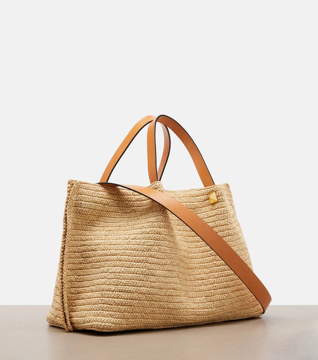 Valentino Garavani - VLogo Medium raffia tote bag