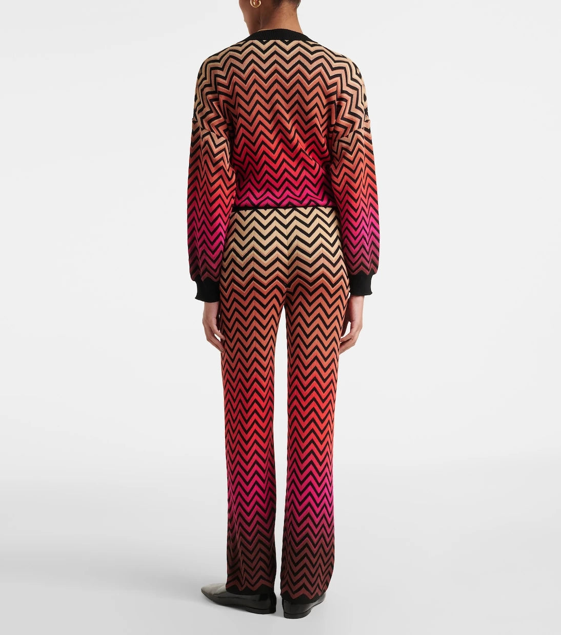 Missoni - Zigzag cotton-blend palazzo pants