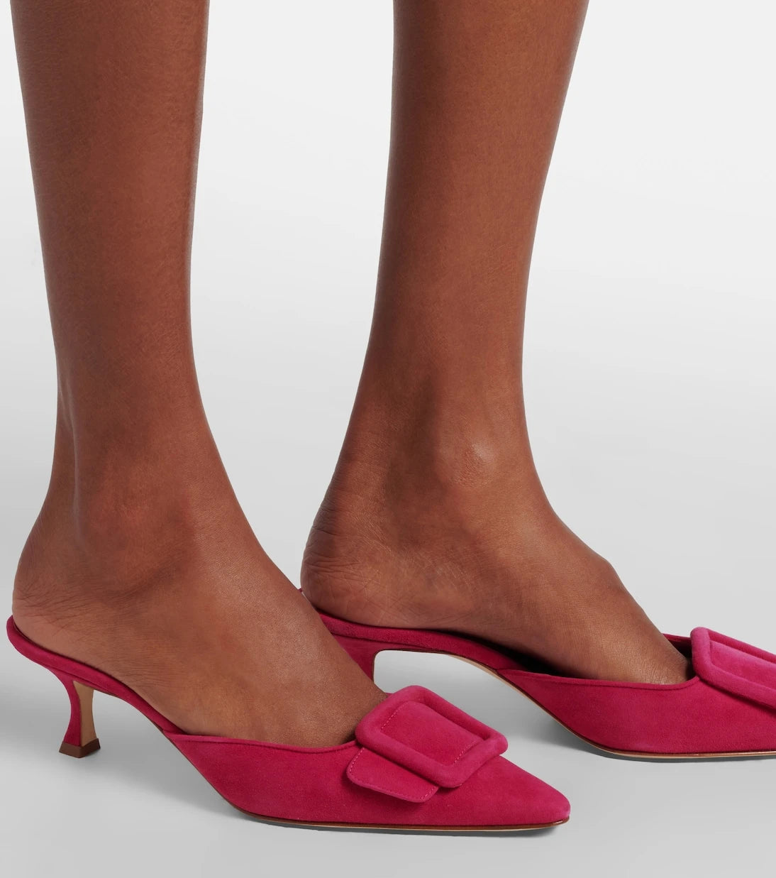 Manolo Blahnik - Maysale suede mules