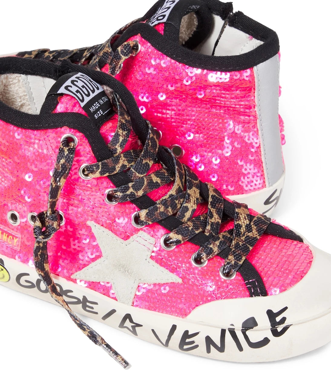 Golden Goose Kids - Sequined leather sneakers