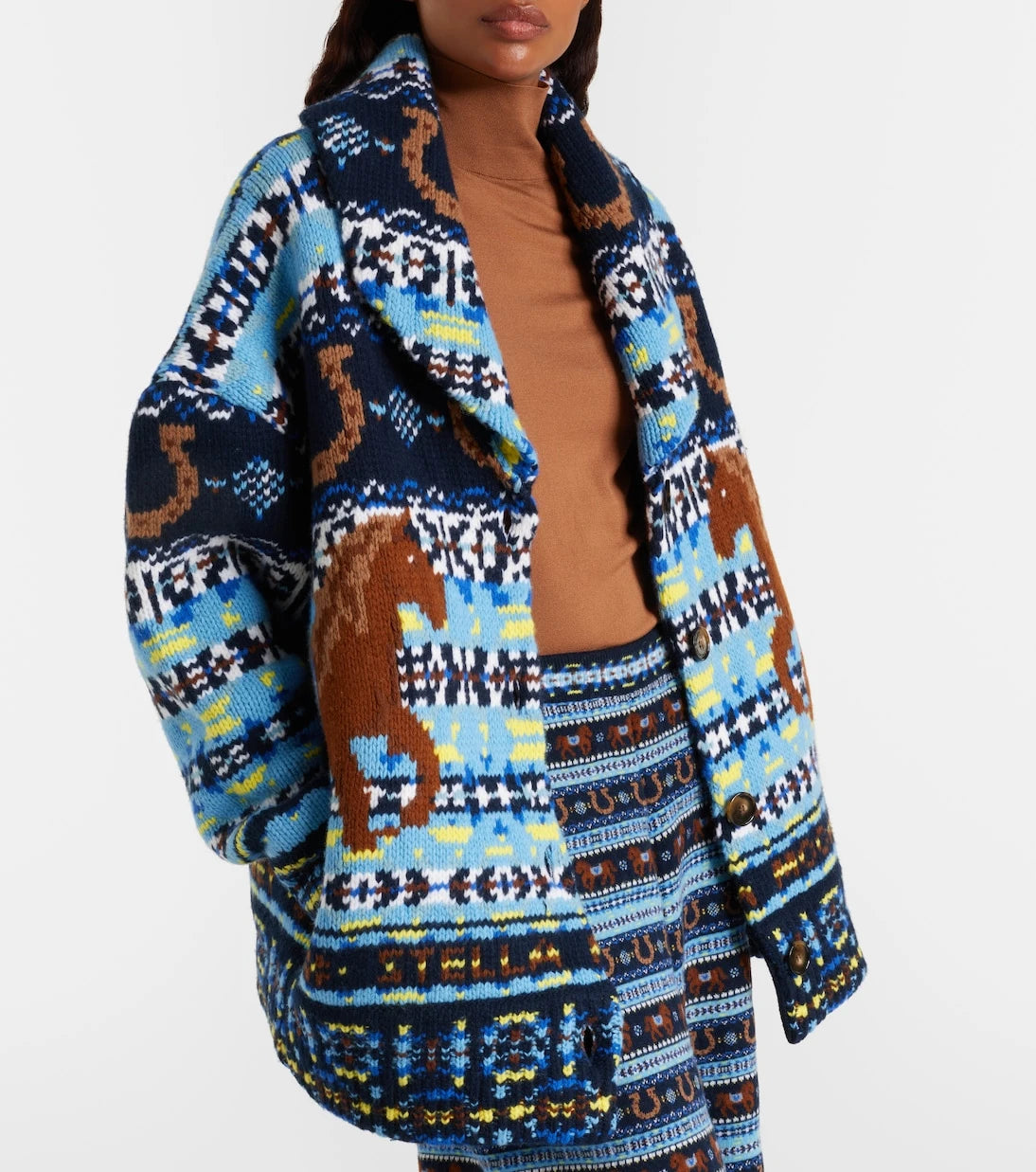 Stella McCartney - Fair Isle virgin wool cardigan
