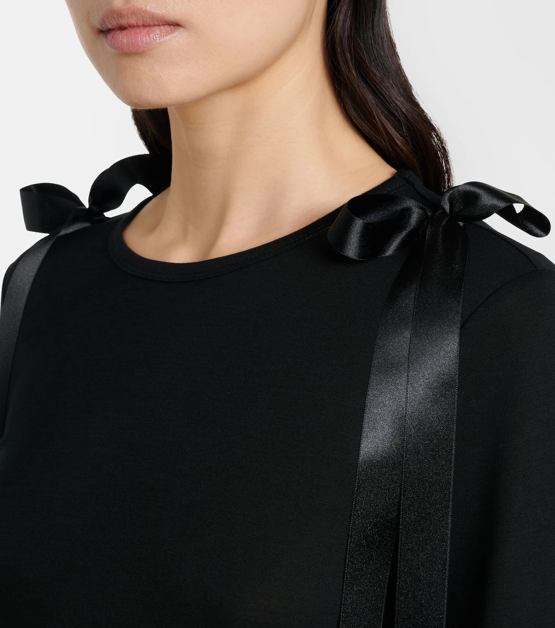 Simone Rocha - Bow-detail jersey top